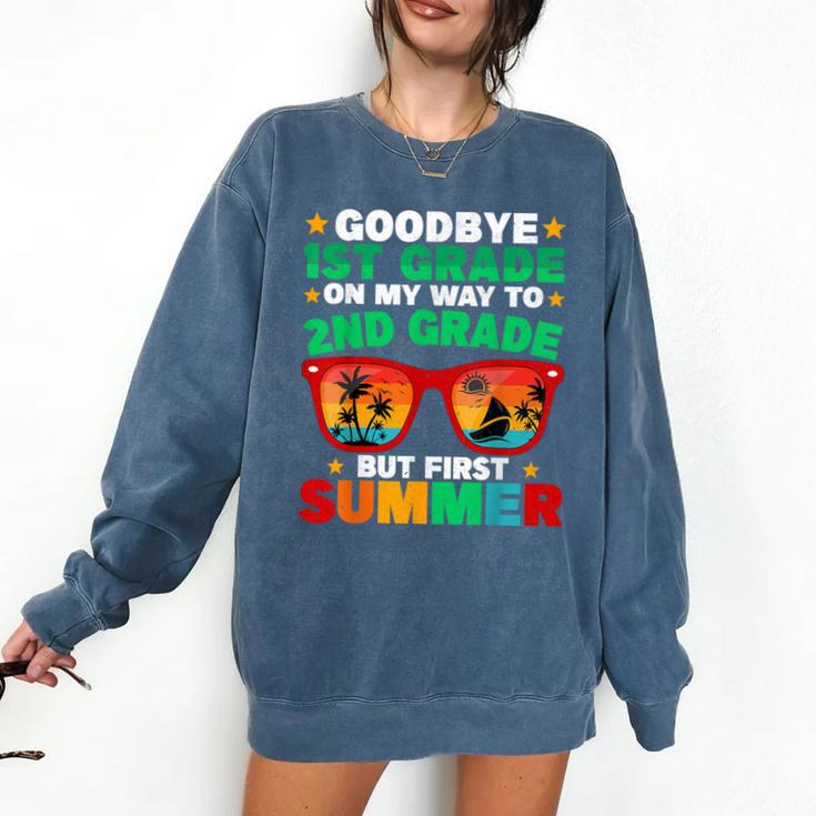 Goodbye 1st Grade First Summer Graduation Last Day Boys Comfort Colors Sweatshirt