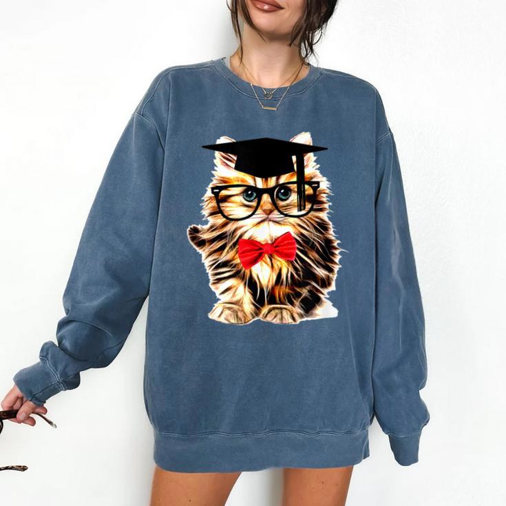 Graduation Cat Class Of 2023 Comfort Colors Sweatshirt