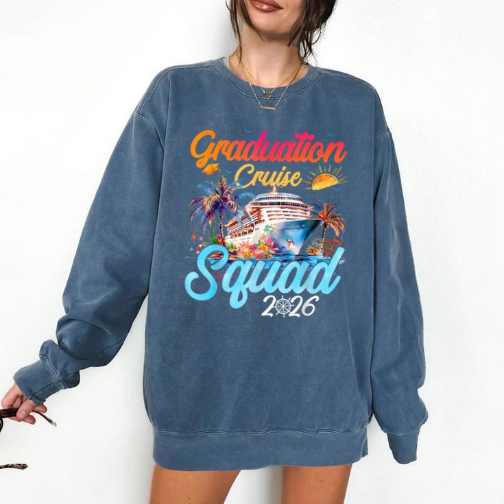Graduation Cruise Squad 2026 Cruising Graduation Comfort Colors Sweatshirt