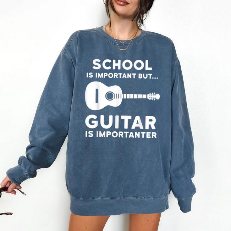 Graduation Shirt For Guitar Players & Band Member Comfort Colors Sweatshirt