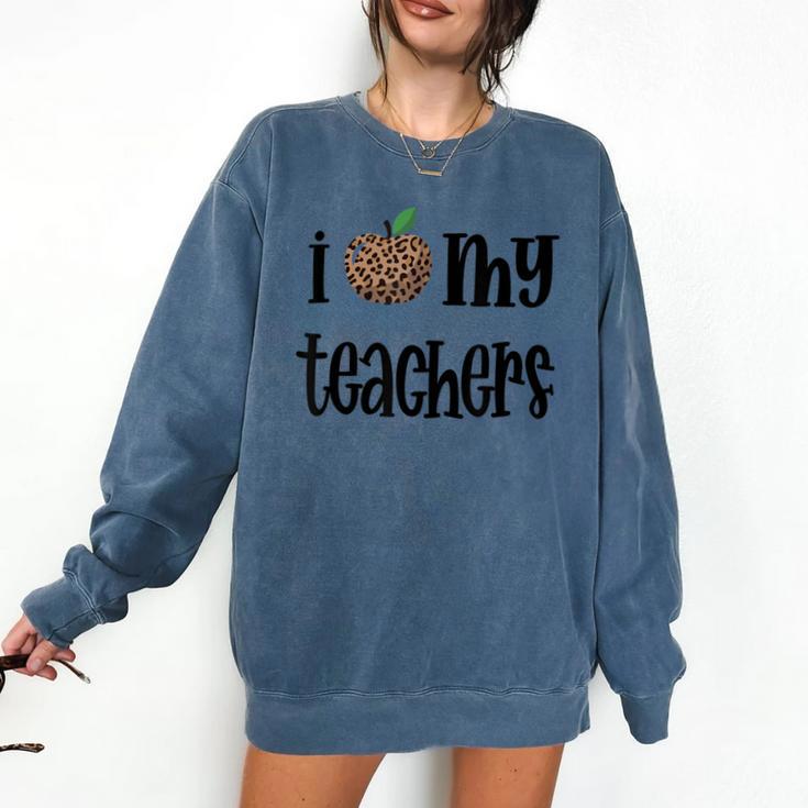 I Heart My Teachers I Love My Teachers Graduation Kids Teens Comfort Colors Sweatshirt