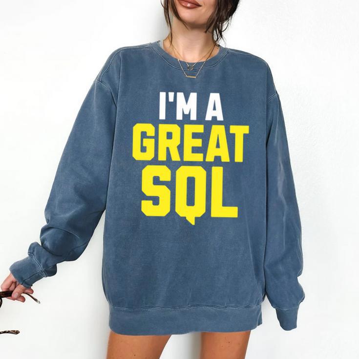 I'm A Great SQL Introvert Saying Inbound Marketing Premium Tri-Blend Comfort Colors Sweatshirt