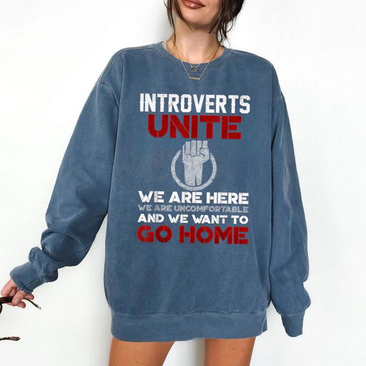 INTP Introverts Unite Anti Social For Men Women Comfort Colors Sweatshirt