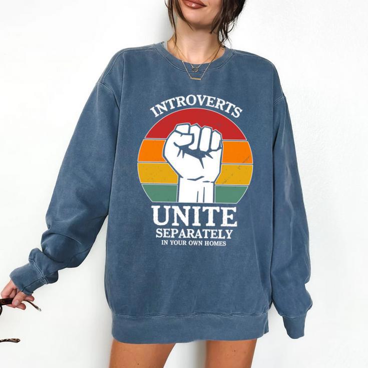Introvert Antisocial Men Women Kids Boys Girls Comfort Colors Sweatshirt