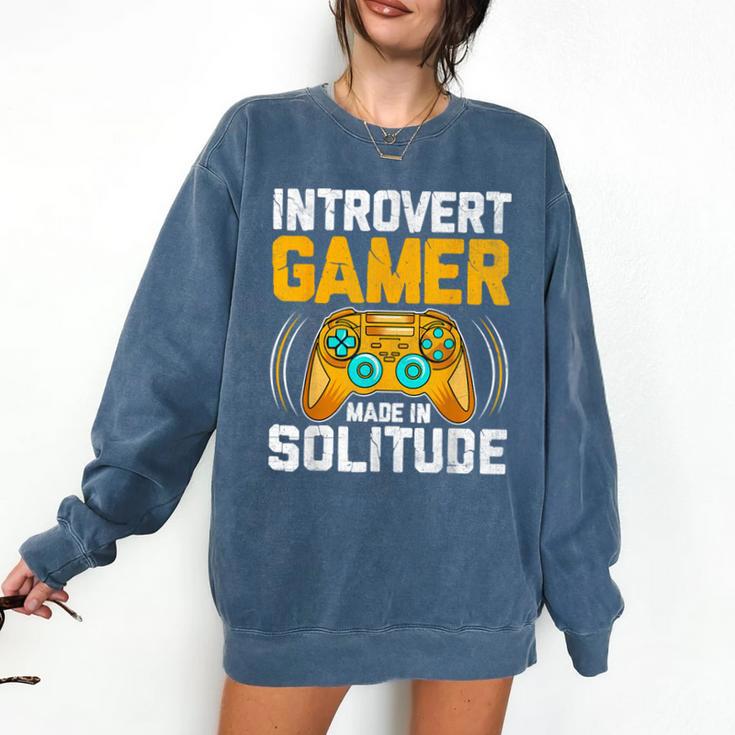 Introvert Gamer Video Games Anti Social Team Player Comfort Colors Sweatshirt