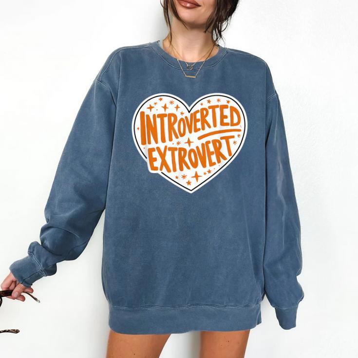 Introverted Extrovert People Hater Calm Peace Lover Comfort Colors Sweatshirt Introverted Extrovert People Hater Calm Peace Lover Comfort Colors Sweatshirt