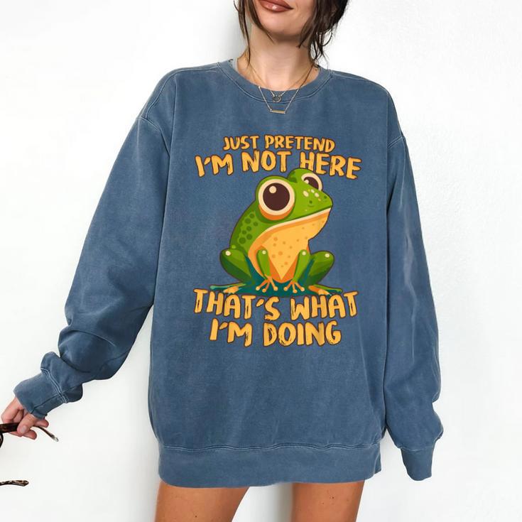 Introverts Thats What Im Doing Just Pretends Comfort Colors Sweatshirt