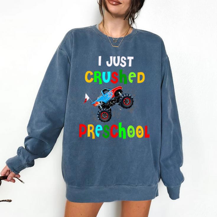 I Just Crushed Preschool Monster Graduation Comfort Colors Sweatshirt
