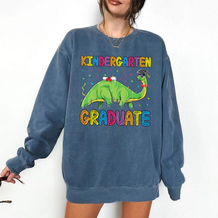 Kids Kindergarten Graduate Dinosaur Kindergarten Graduation Comfort Colors Sweatshirt