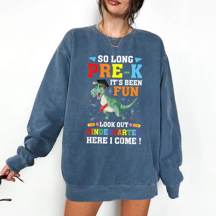 Kids So Long Pre-K Preschool Graduation Kindergarten Here I Come Comfort Colors Sweatshirt
