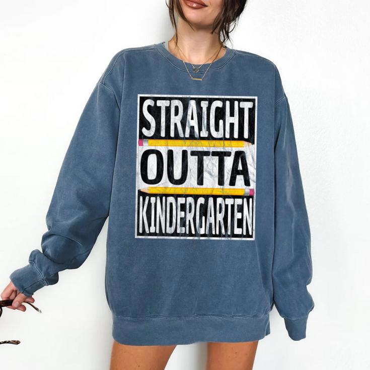 Kids Straight Outta Kindergarten Graduation Comfort Colors Sweatshirt
