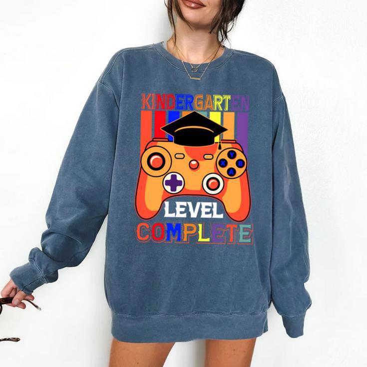 Kindergarten Graduation Level Complete Gamer Graduation Kids Comfort Colors Sweatshirt