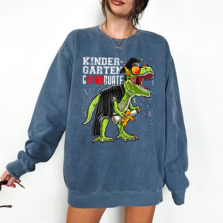 Kindergarten Grawrduate Dinosaur Graduation Cap Shirt Comfort Colors Sweatshirt