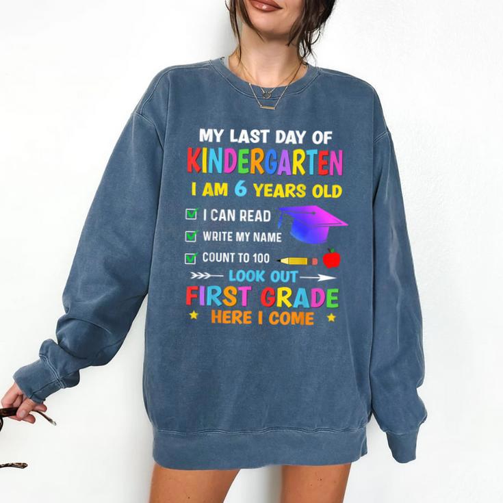 Last Days Of Kindergarten Graduation 2025 Graduate Boys Girl Comfort Colors Sweatshirt