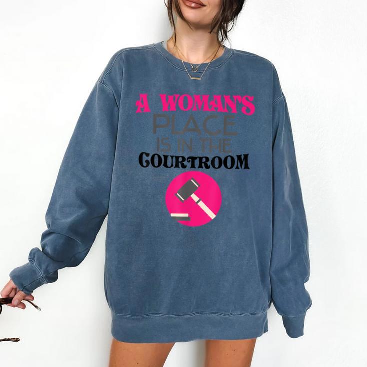 Lawyer Attorney Law School Graduation Female Women Comfort Colors Sweatshirt