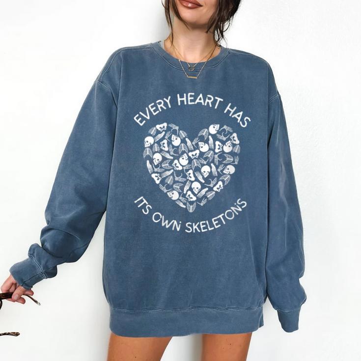 Leo Tolstoy Quote Dark Introvert Book Lover Skeleton Sayings Comfort Colors Sweatshirt