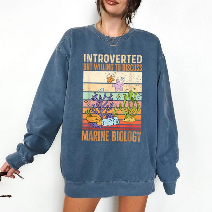 Marine Biology Ocean Introvert Marine Biologist Comfort Colors Sweatshirt Marine Biology Ocean Introvert Marine Biologist Comfort Colors Sweatshirt
