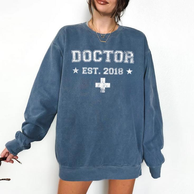 Medical Student GraduationShirt Doctor Est 2018 Comfort Colors Sweatshirt