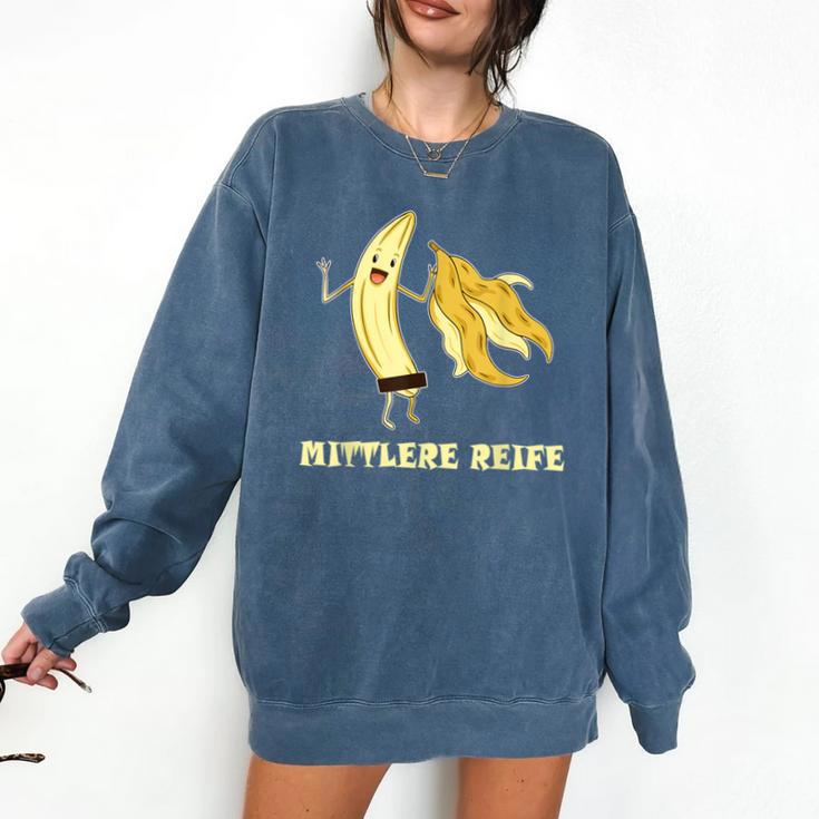 Medium Mature Banana Banana Real School Graduation Celebrations Comfort Colors Sweatshirt