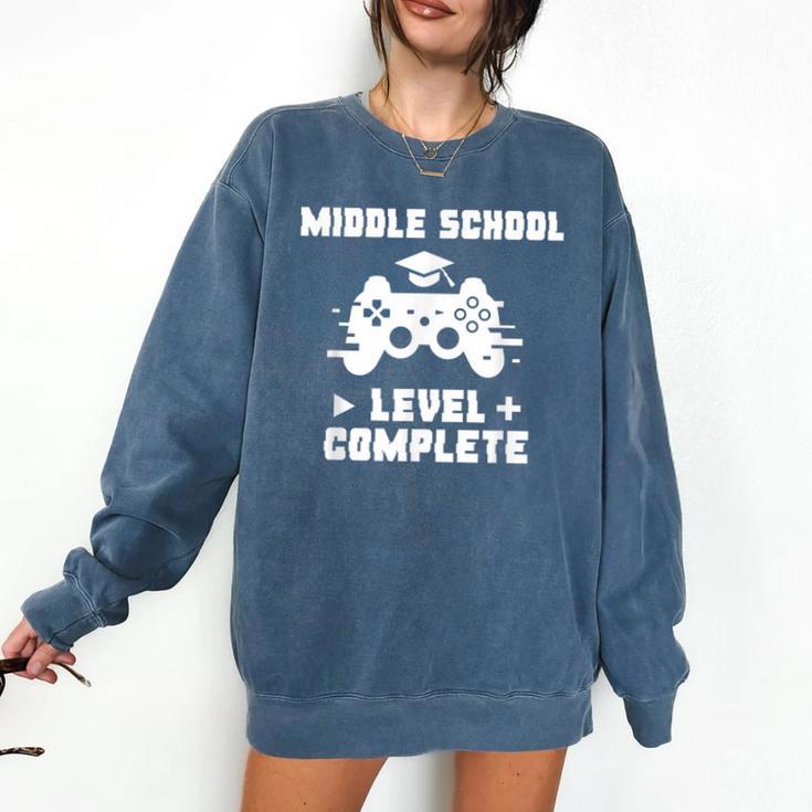 Middle School Level Complete Video Gamer Graduation Comfort Colors Sweatshirt