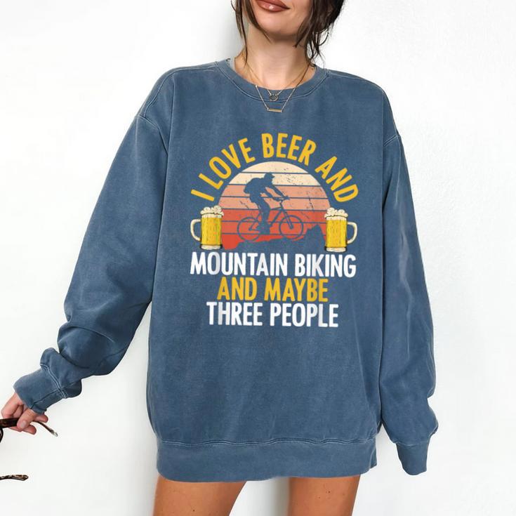 Mountain Biking Beer Drinking Introvert Sayings For Cyclist Comfort Colors Sweatshirt Mountain Biking Beer Drinking Introvert Sayings For Cyclist Comfort Colors Sweatshirt