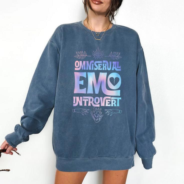 Omnisexual Emo Introvert Pride Trendy Mystic Teen Goth Style Comfort Colors Sweatshirt