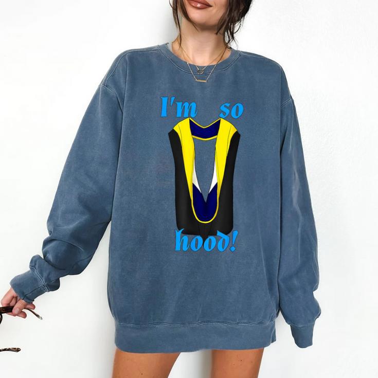 PhD Hood Graduation Shirt Doctorate Degree Doctoral Comfort Colors Sweatshirt