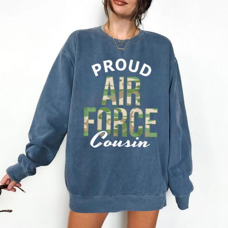 Proud Air Force Cousin Deployment Homecoming Graduation Comfort Colors Sweatshirt