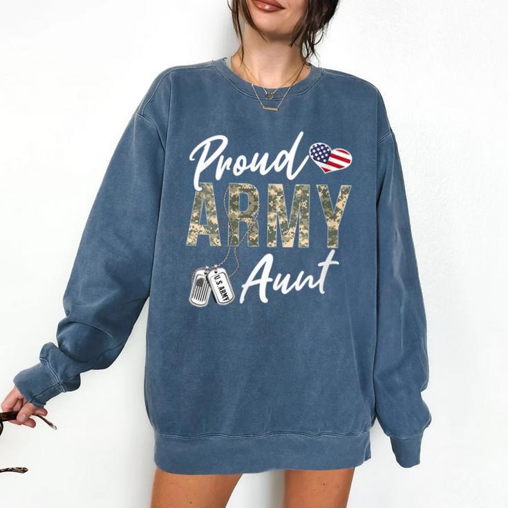 Proud Army Aunt Army Graduation Aunt US Army Aunt Comfort Colors Sweatshirt