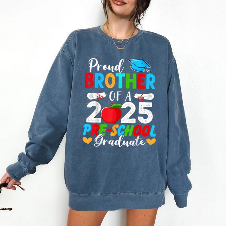 Proud Brother Of a 2025 Preschool Graduate Graduation Comfort Colors Sweatshirt