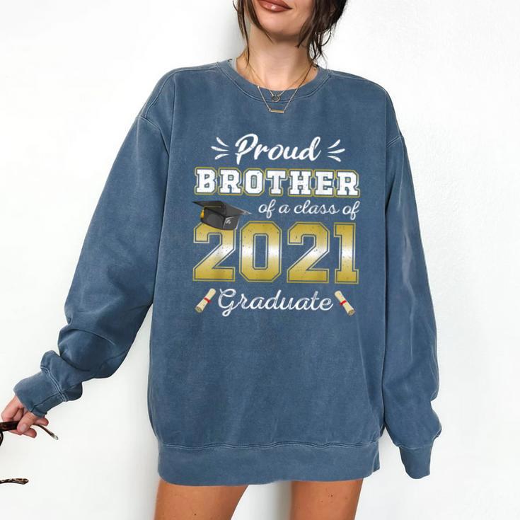 Proud Brother Class Of 2021 Graduate Senior 21 Graduation Comfort Colors Sweatshirt