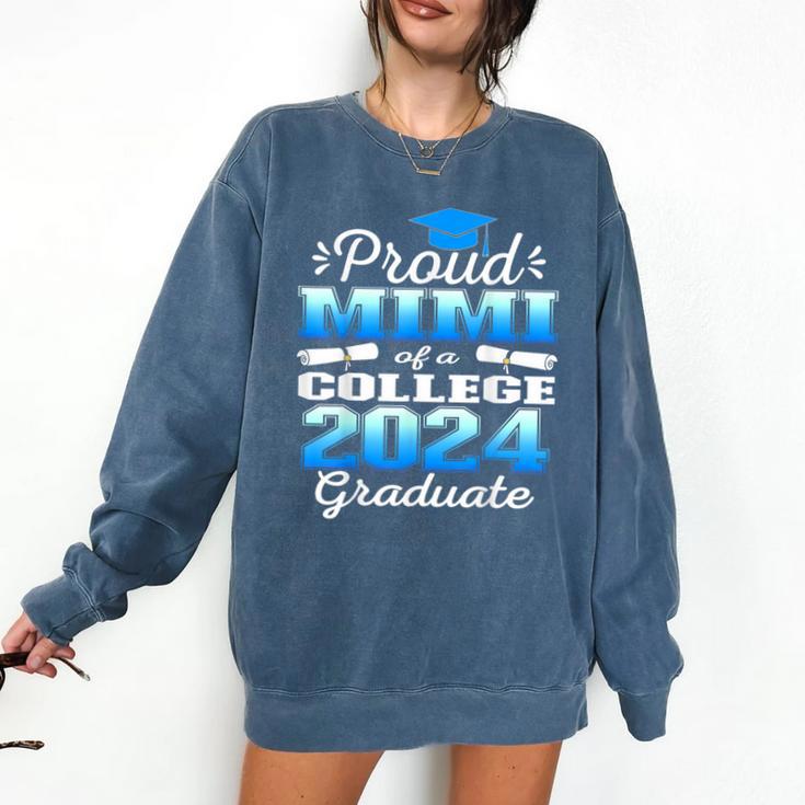 Proud Mimi Of 2024 College Graduate Family 24 Graduation Comfort Colors Sweatshirt