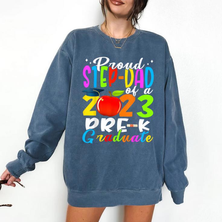 Proud Step-Dad Of 2023 Pre-K Graduate Fathers Day Graduation Comfort Colors Sweatshirt