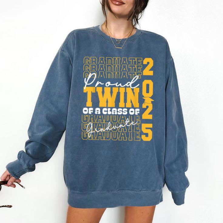 Proud Twin Of a 2025 Graduate Grad Prom Graduation Squad 25 Comfort Colors Sweatshirt