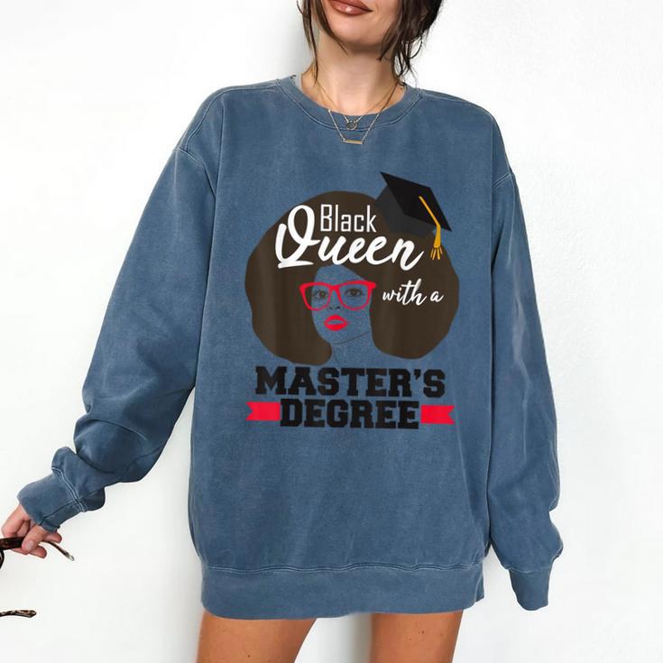 Queen Masters Degree Graduation Social Work MSW MPH Comfort Colors Sweatshirt