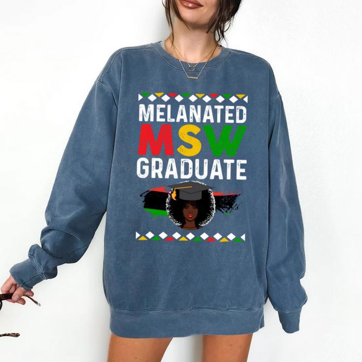 Queen MSW Social Work Grads Masters Graduation Comfort Colors Sweatshirt
