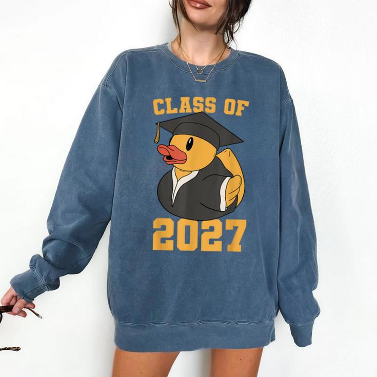 Rubber Duck Class Of 2027 Senior 2027 Graduation Year Senior Comfort Colors Sweatshirt