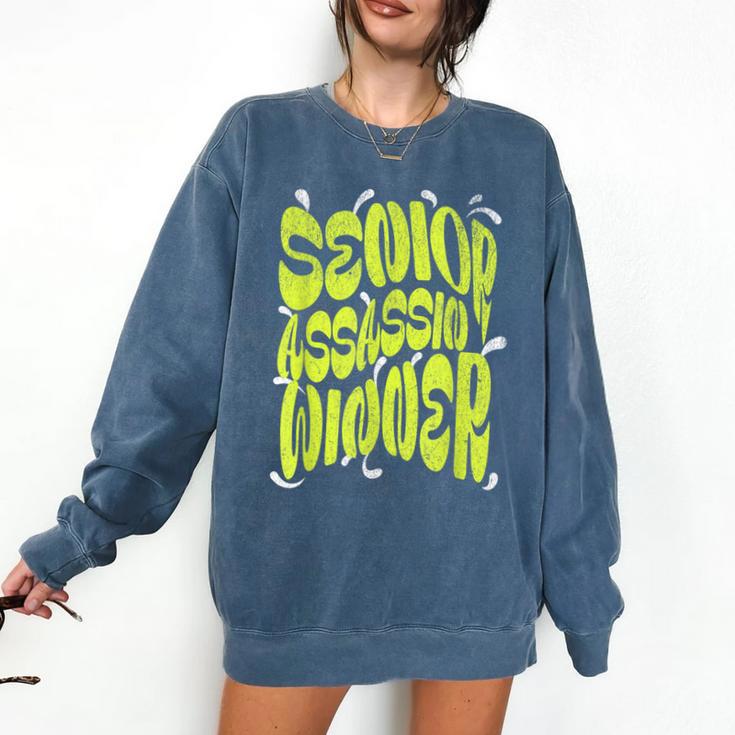 Senior Assassin Winner School Graduation Water Game Comfort Colors Sweatshirt