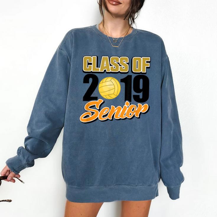 Senior Class Of 2019 Tshirt Graduation School Volleyball Comfort Colors Sweatshirt
