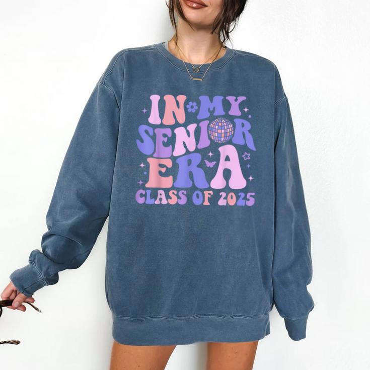 In My Senior Era Class Of 2025 Groovy Senior 2025 Graduation Comfort Colors Sweatshirt