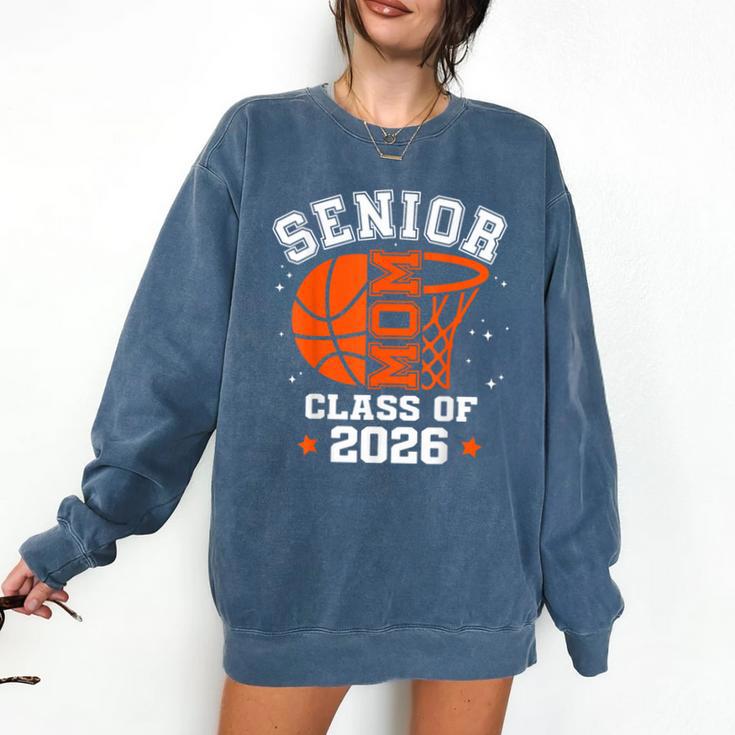 Senior Mom Class Of 2026 Basketball Graduation Comfort Colors Sweatshirt