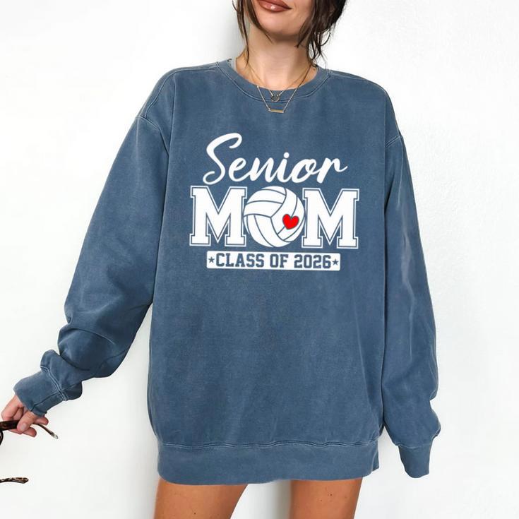 Senior Mom Class Of 2026 Volleyball Mom Graduation Comfort Colors Sweatshirt