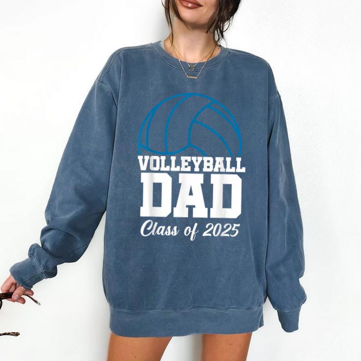 Senior Volleyball Dad Class Of 2025 Graduation Graduate Comfort Colors Sweatshirt