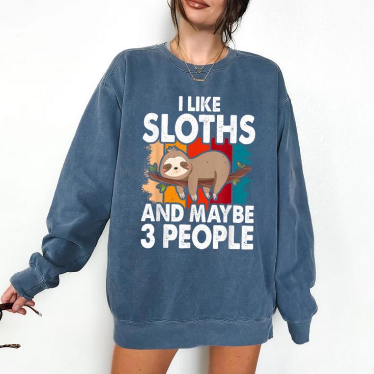 Sloth For Sloth Lover Men Women Kids Introvert Comfort Colors Sweatshirt Sloth For Sloth Lover Men Women Kids Introvert Comfort Colors Sweatshirt