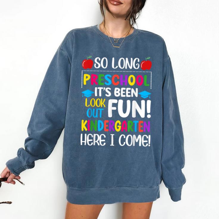 So Long Preschool Kindergarten Here I Come Graduation Comfort Colors Sweatshirt