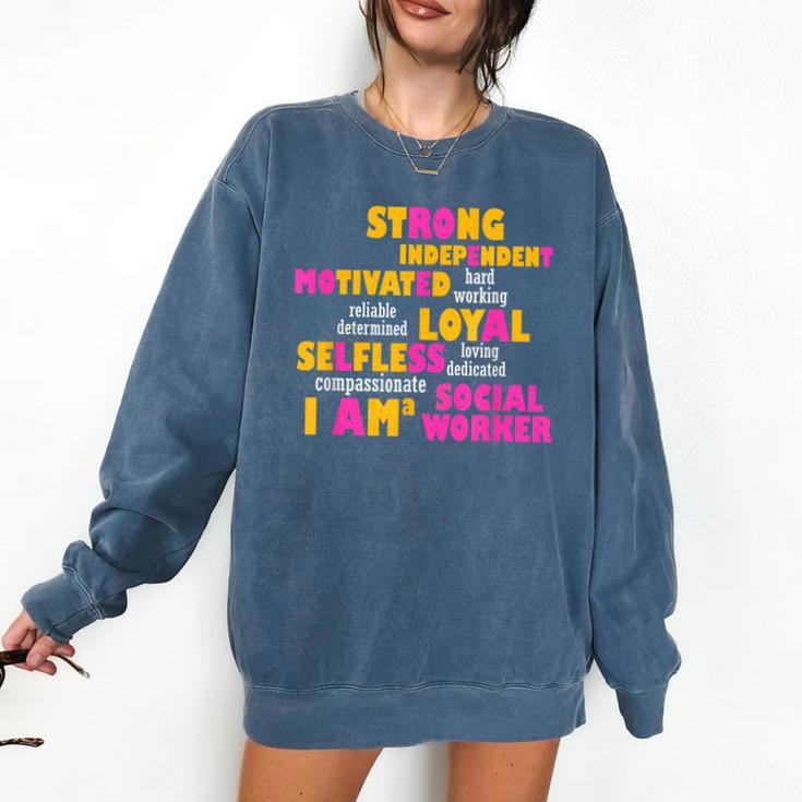 Social WorkerShirt Graduation Social Work Month Comfort Colors Sweatshirt
