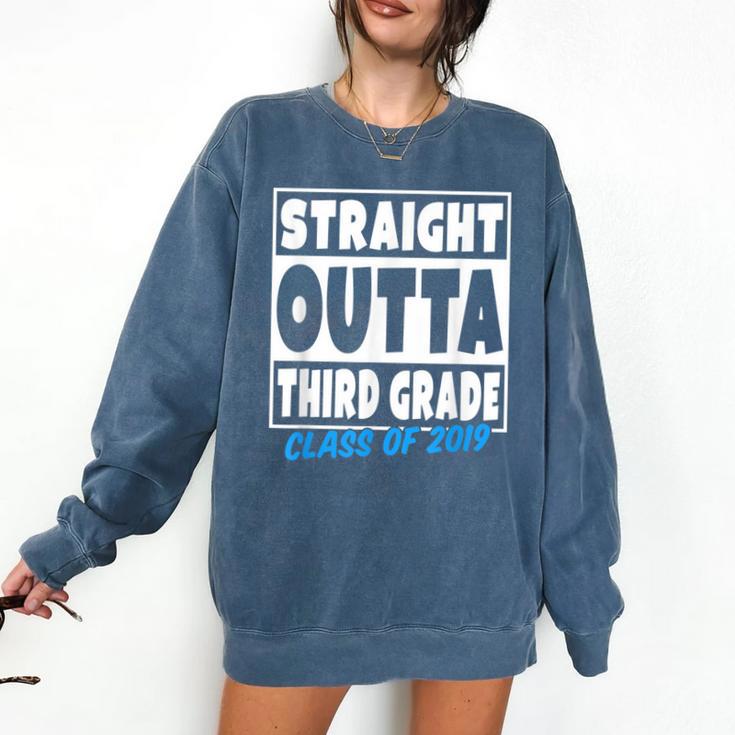 Straight Outta Third Grade Class Of 2019 Graduation Comfort Colors Sweatshirt