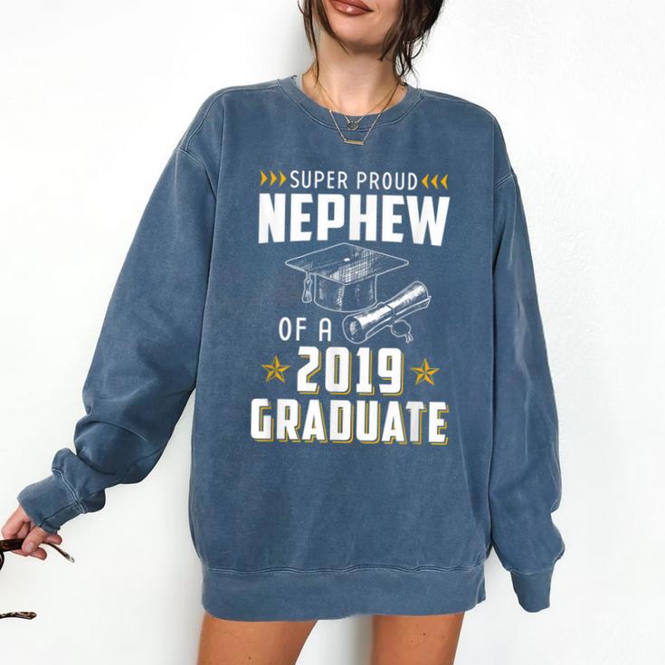 Super Proud Nephew Of A 2019 Graduate Shirt Graduation Comfort Colors Sweatshirt
