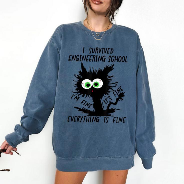 I Survived Engineering School Graduation 2026 Comfort Colors Sweatshirt