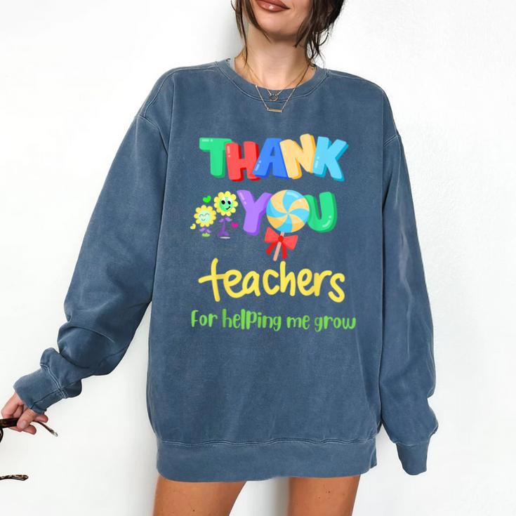 Thank You Teacher Appreciation Graduation Men Women Kids Comfort Colors Sweatshirt